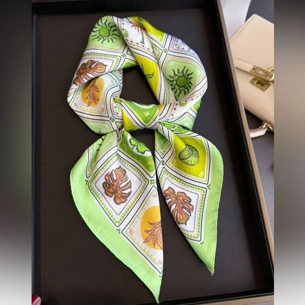 Lime Green scarf N1383